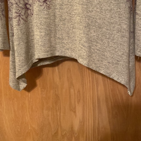 One World 90’s style cowl neck sweater boho poly spandex women’s large - Picture 2 of 10